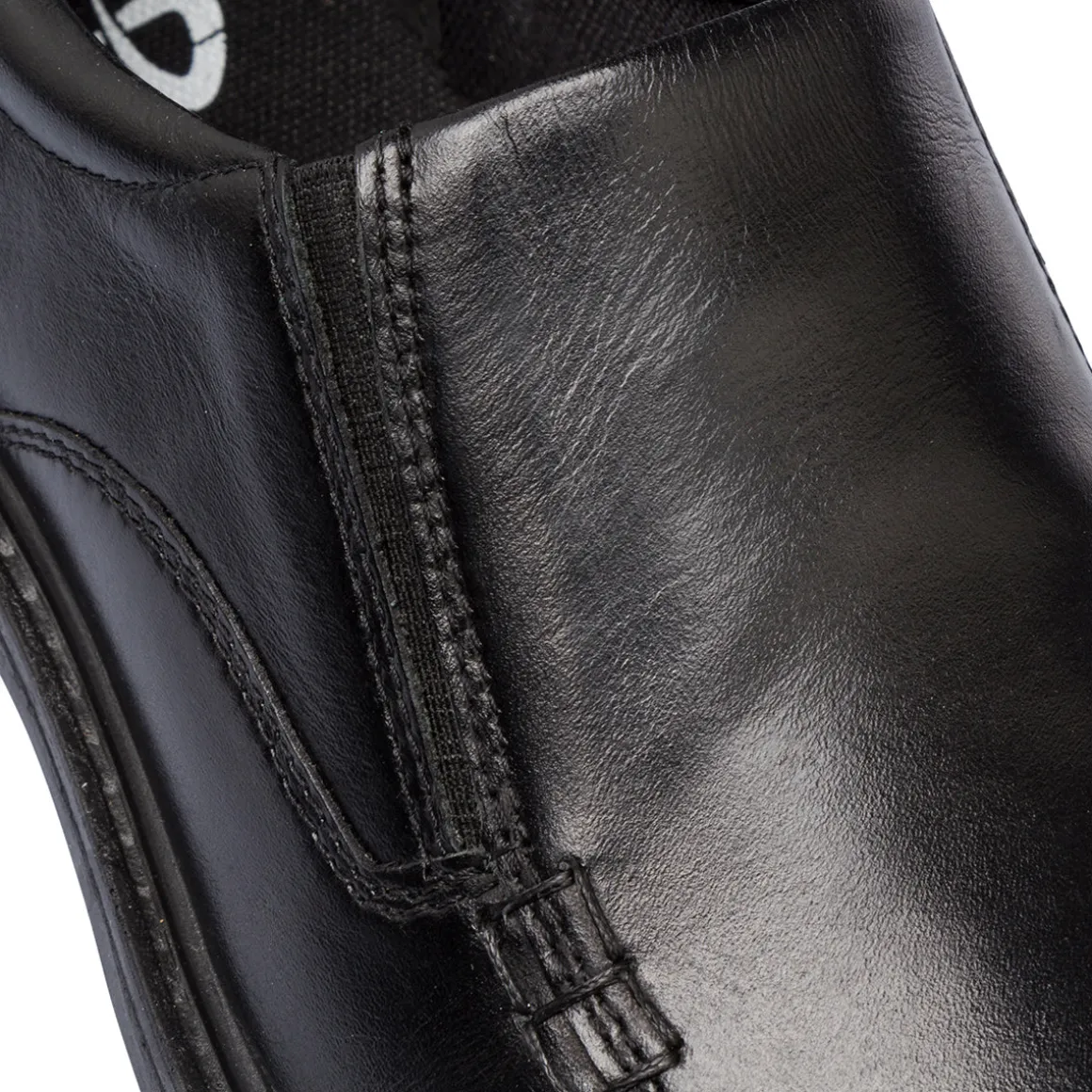 Scarpe comfort nere da uomo in pelle P Soft