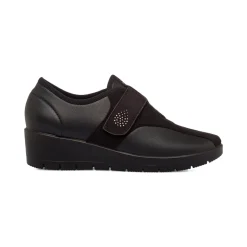 Scarpe con zeppa da Donna nere con cinturino Fly Flot
