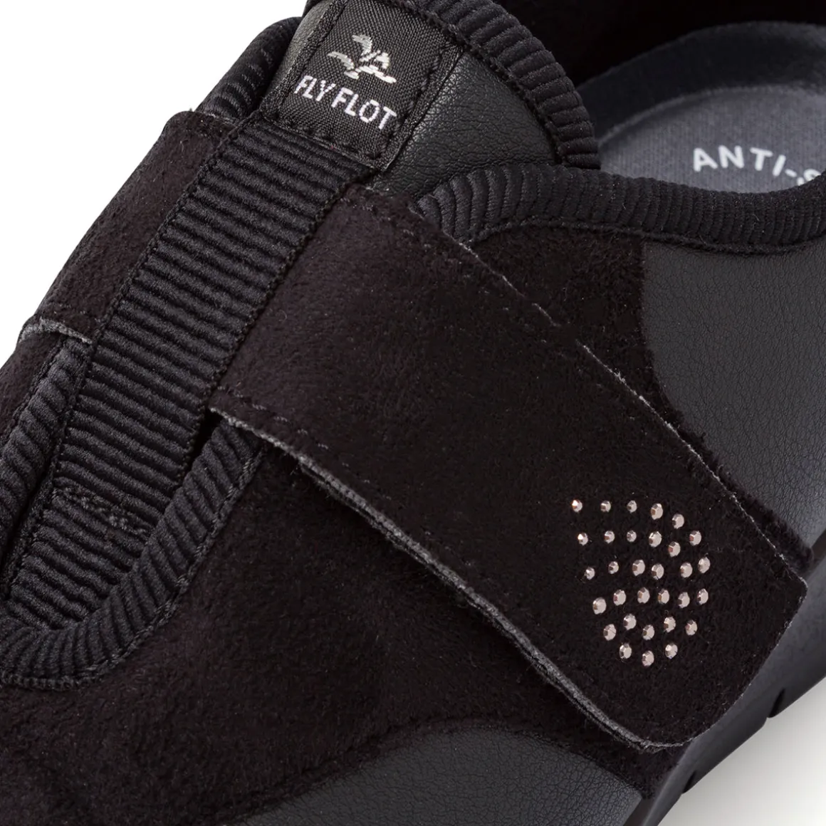 Scarpe con zeppa da Donna nere con cinturino Fly Flot