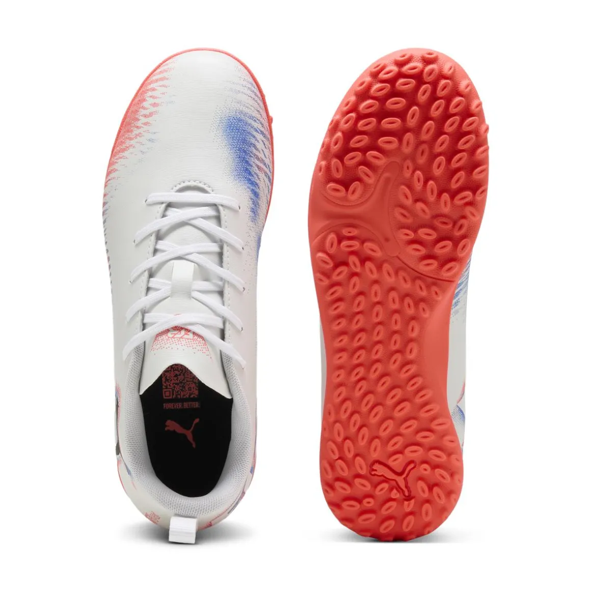 Scarpe da Calcetto bianche da Ragazzo Puma Future 8 Play TT Jr
