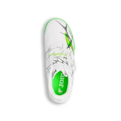 Scarpe da Calcetto bianche da Ragazzo Joma Supercopa con strappo