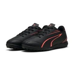 Scarpe da calcetto da bambino nere con dettaglio arancione Puma Vitoria