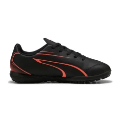 Scarpe da calcetto da bambino nere con dettaglio arancione Puma Vitoria