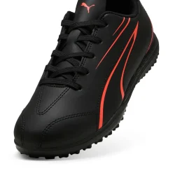 Scarpe da calcetto da bambino nere con dettaglio arancione Puma Vitoria
