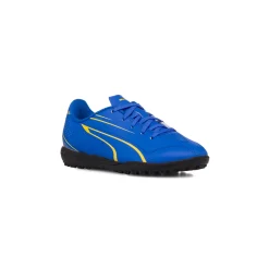 Scarpe da calcetto da bambino blu con dettagli gialli Puma Vitoria