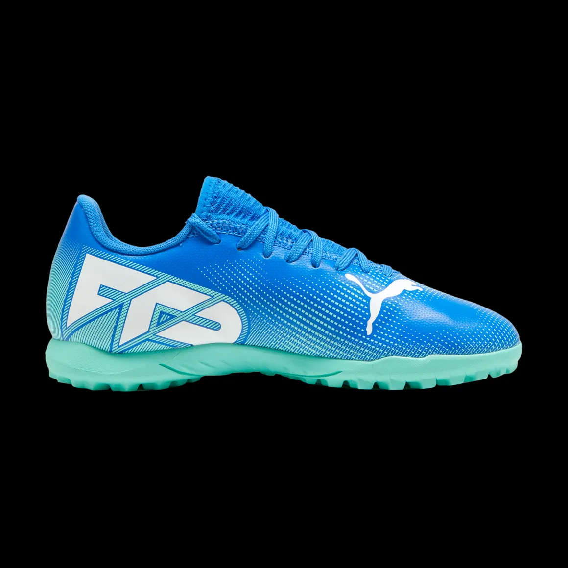 Scarpe da calcetto da ragazzo per erba sintetica blu Puma Future 7