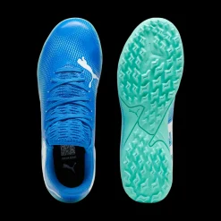 Scarpe da calcetto da ragazzo per erba sintetica blu Puma Future 7