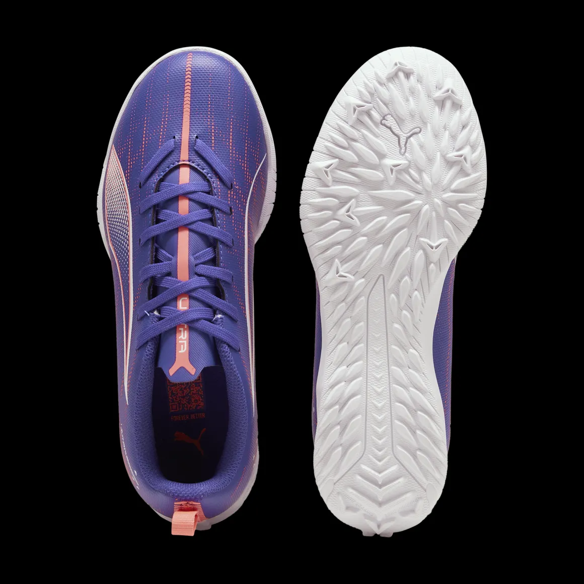 Scarpe da calcetto da ragazzo viola Puma Ultra 5