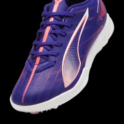 Scarpe da calcetto da ragazzo viola Puma Ultra 5
