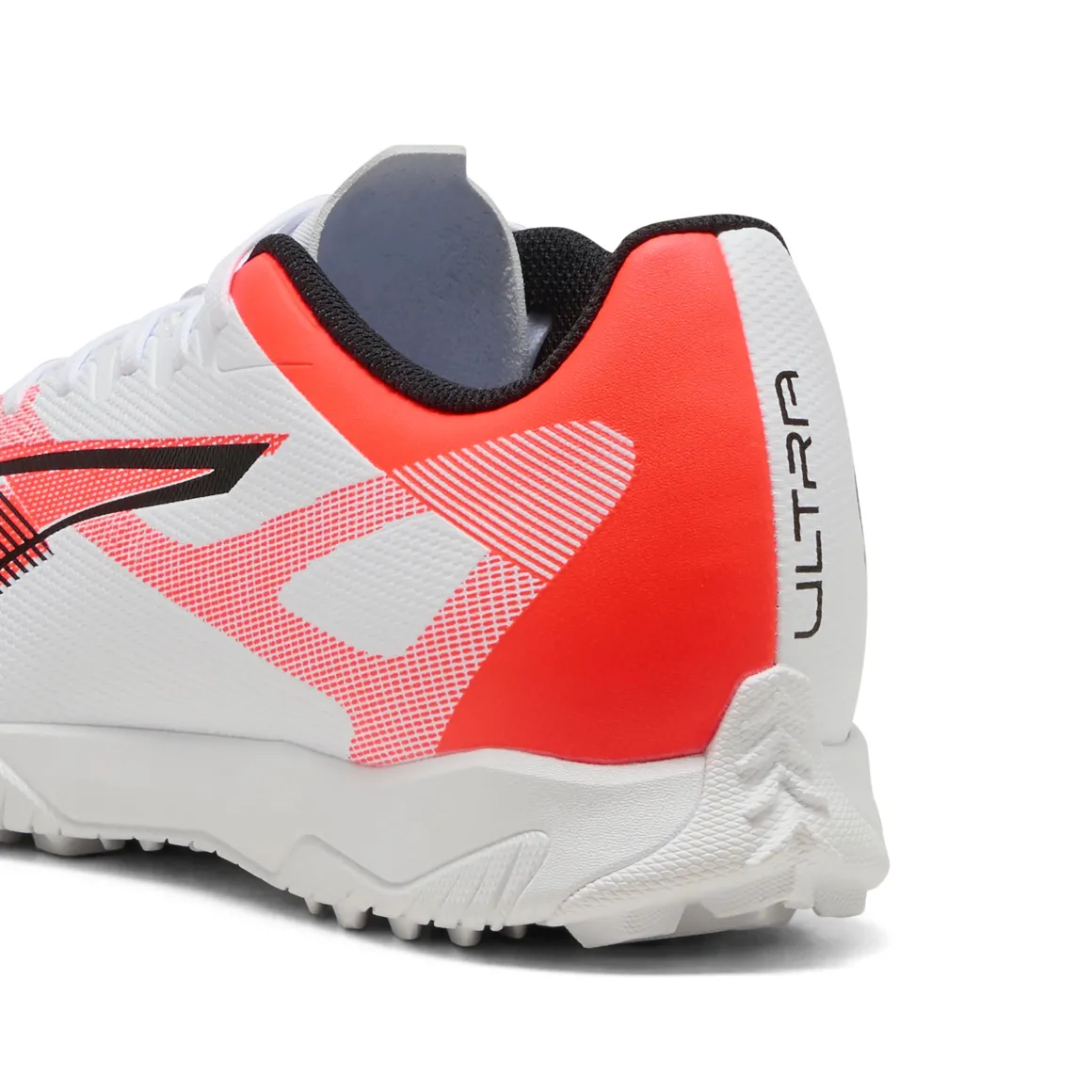 Scarpe da Calcetto da Uomo bianche con inserti in corallo Puma ULTRA 5 PLAY TT