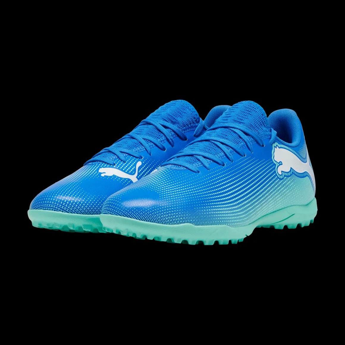 Scarpe da calcetto da uomo blu e azzurre Puma Future 7