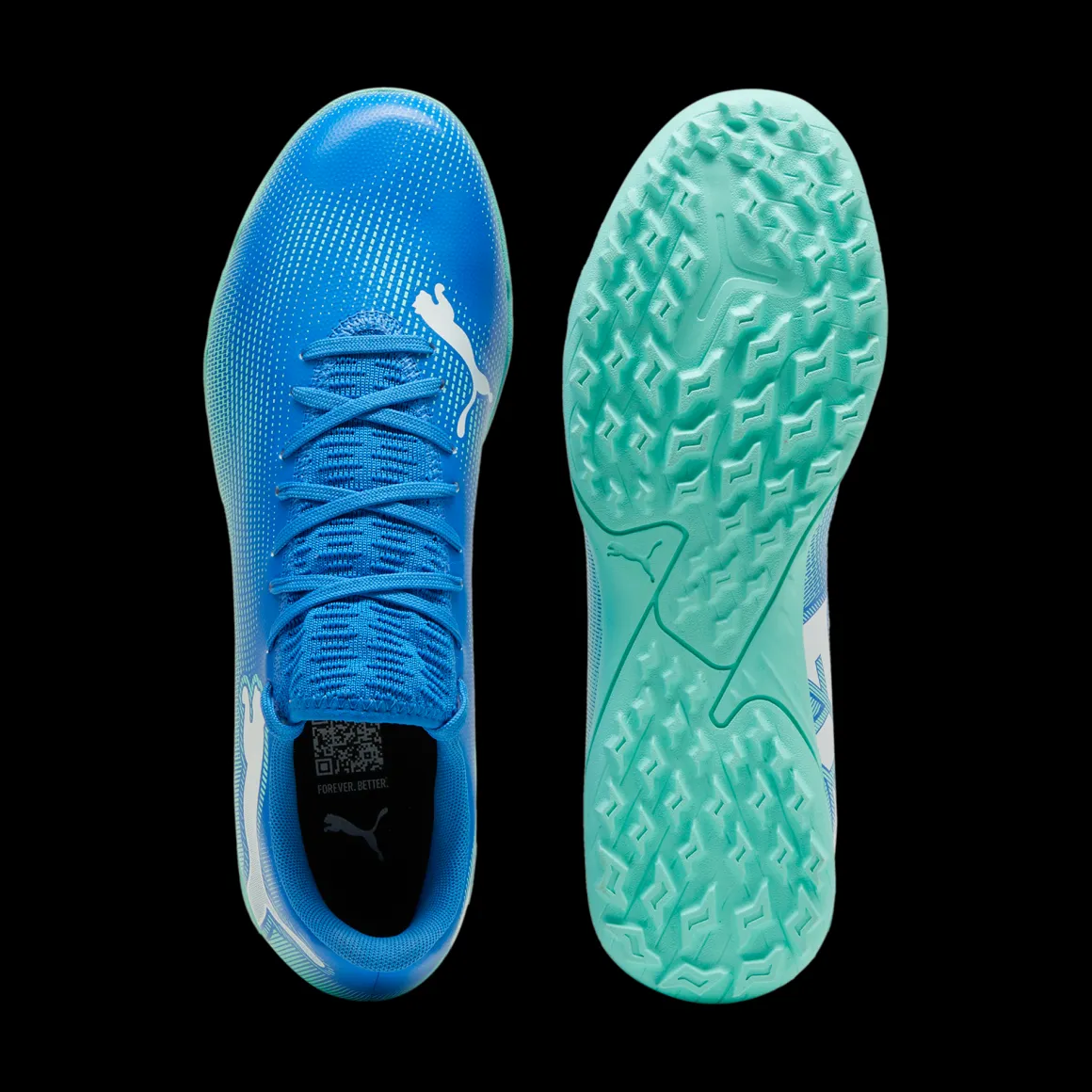 Scarpe da calcetto da uomo blu e azzurre Puma Future 7