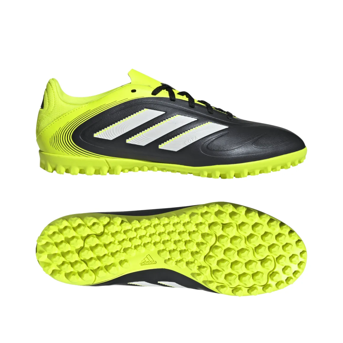 Scarpe da Calcetto nere e giallo da Uomo adidas Copa Pure III CLUB TF