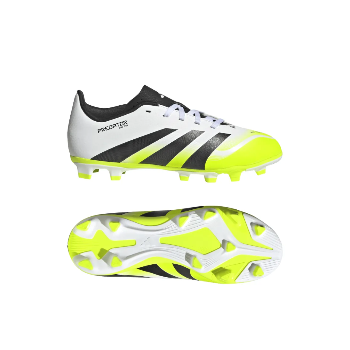 Scarpe da Calcio bianco e giallo Ragazzo adidas Predator Club FG/MG