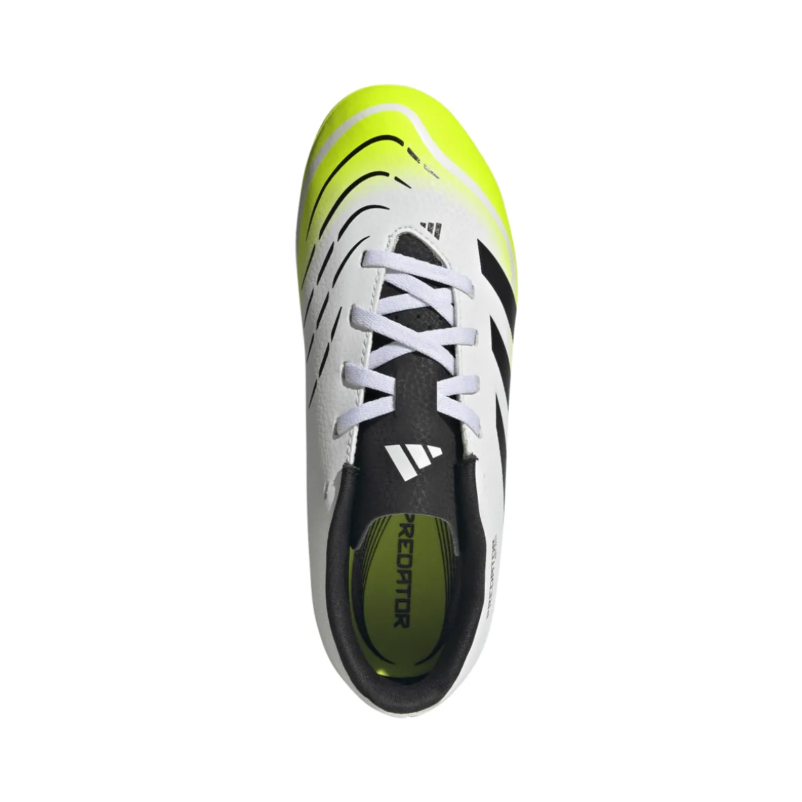Scarpe da Calcio bianco e giallo Ragazzo adidas Predator Club FG/MG