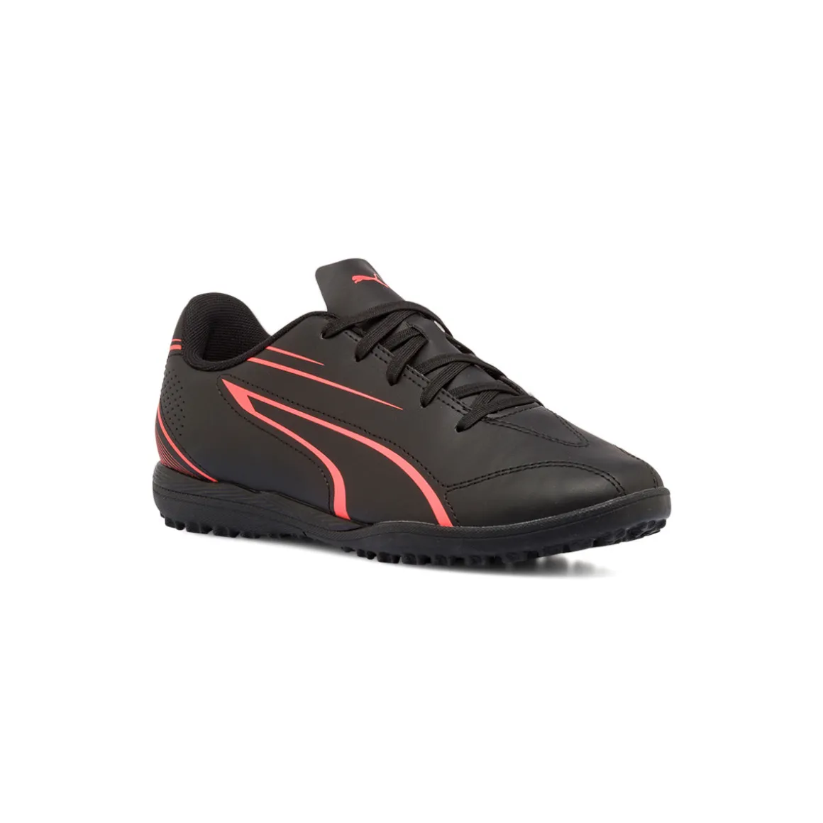 Scarpe da calcio da Ragazzo Nere con logo Arancione Puma Vitoria