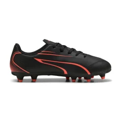 Scarpe da calcio da Ragazzo Nere con logo Arancione Puma Vitoria