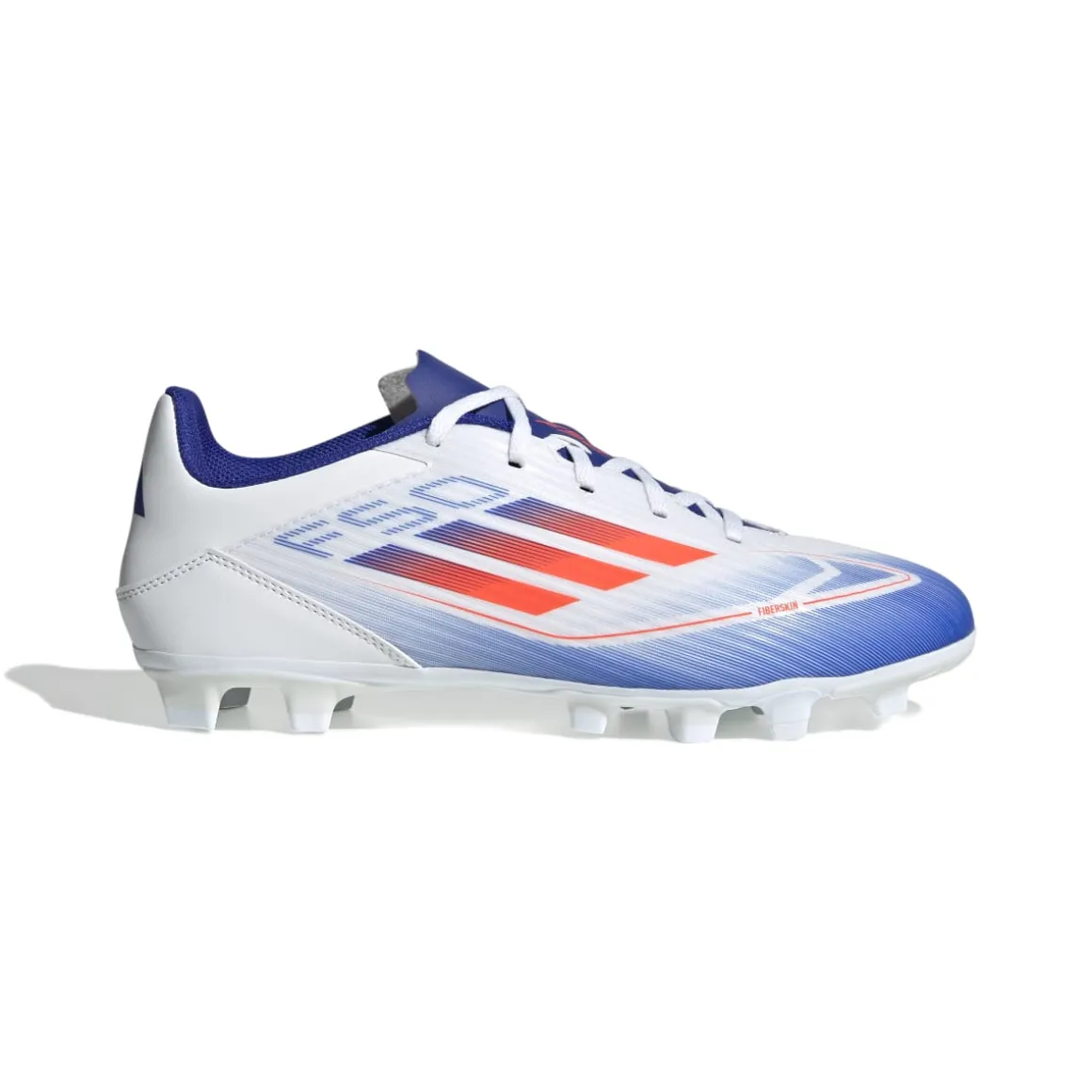 Scarpe da calcio da uomo bianche per superfici flessibili adidas F50 Club FxG
