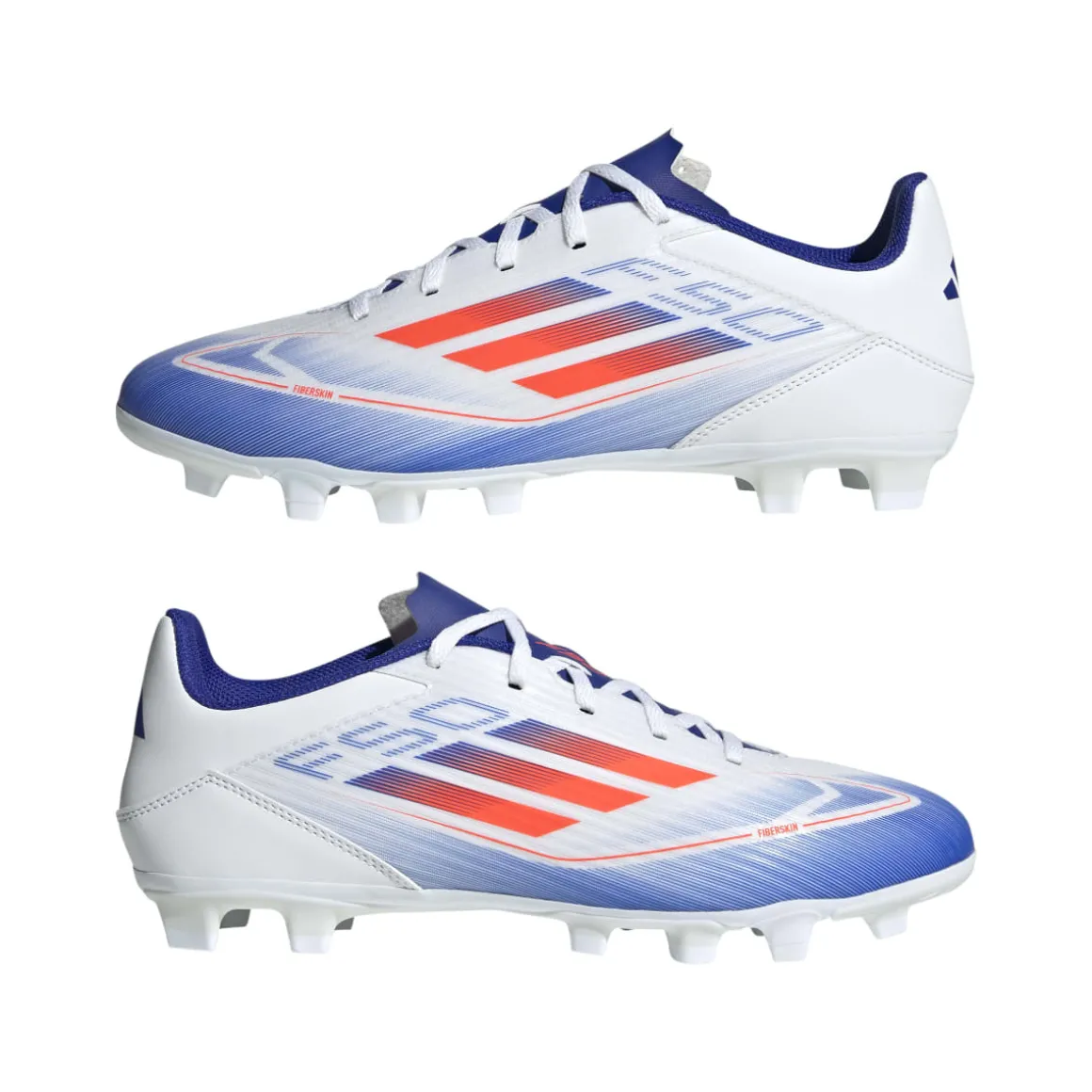 Scarpe da calcio da uomo bianche per superfici flessibili adidas F50 Club FxG