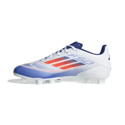 Scarpe da calcio da uomo bianche per superfici flessibili adidas F50 Club FxG