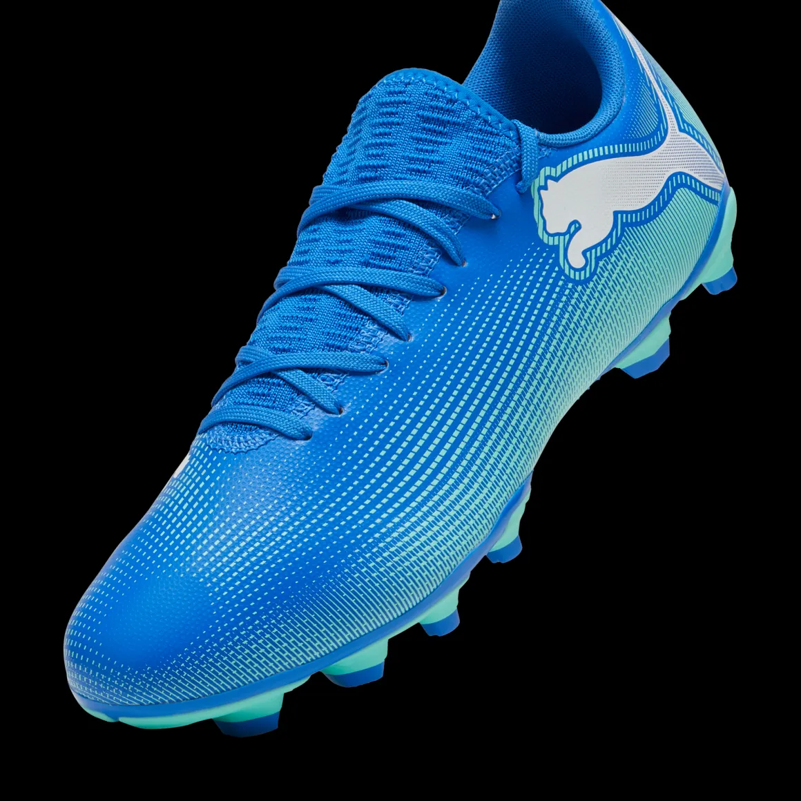 Scarpe da calcio da uomo blu e azzurre per terreni duri Puma Future 7