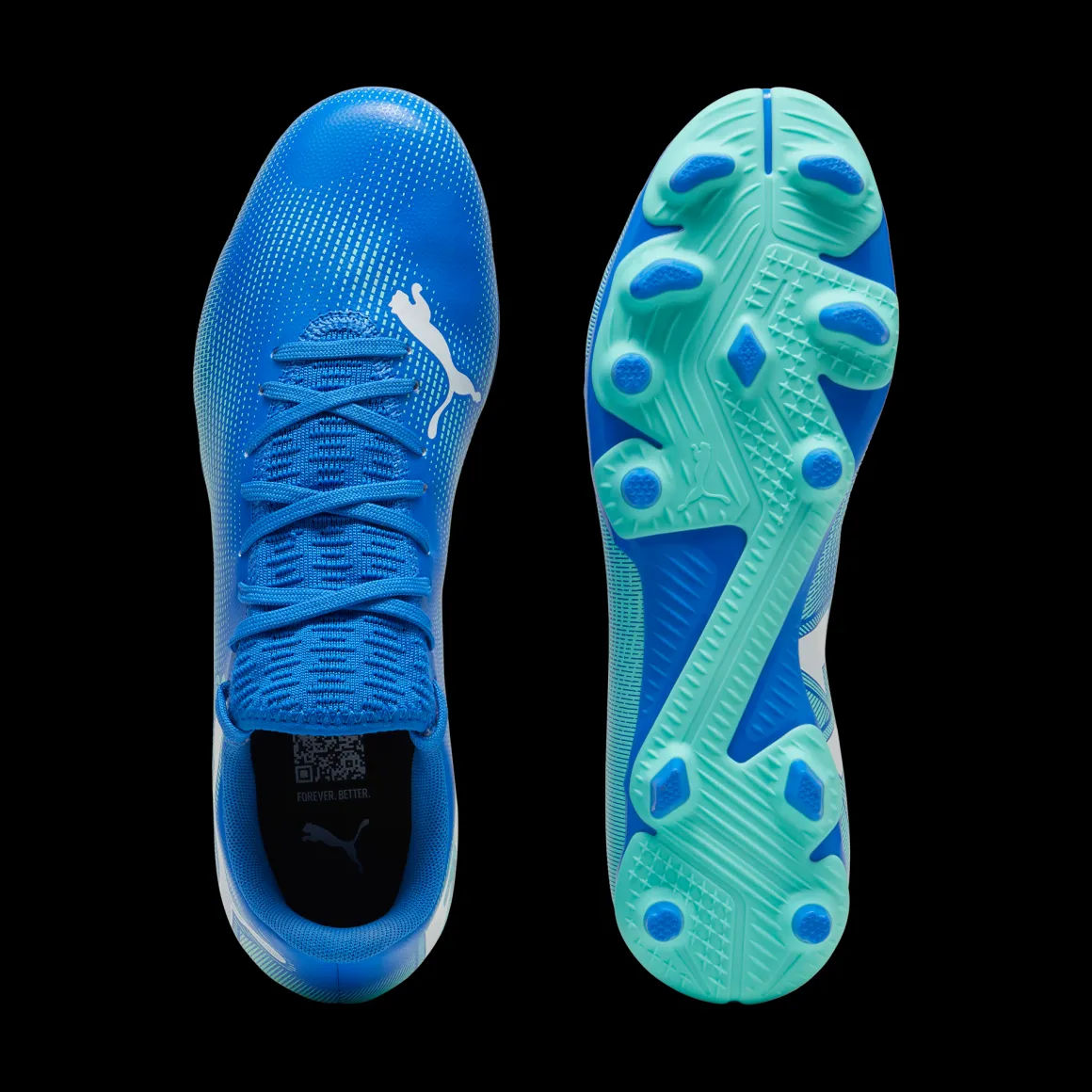 Scarpe da calcio da uomo blu e azzurre per terreni duri Puma Future 7