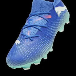 Scarpe da calcio per terreni duri da uomo blu e azzurre Puma Future 7