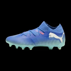 Scarpe da calcio per terreni duri da uomo blu e azzurre Puma Future 7