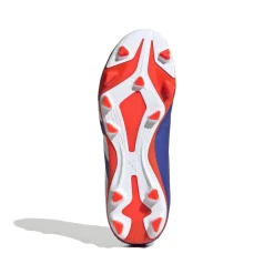 Scarpe da calcio ragazzo blu rosse adidas PREDATOR CLUB FXG