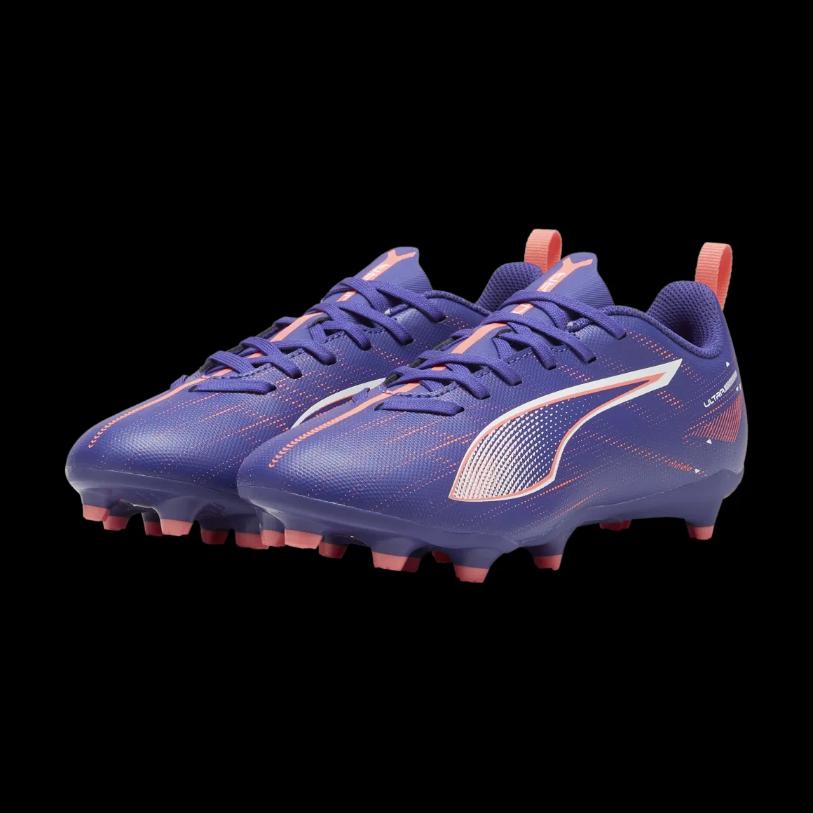 Scarpe da calcio viola e arancione da ragazzo Puma ULTRA 5 PLAY
