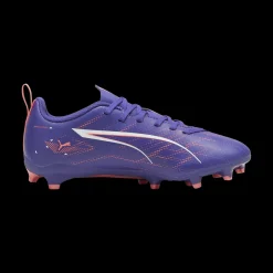 Scarpe da calcio viola e arancione da ragazzo Puma ULTRA 5 PLAY