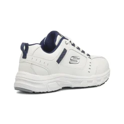 Scarpe da ginnastica bianche da uomo con soletta Memory Foam Skechers Oak Canyon