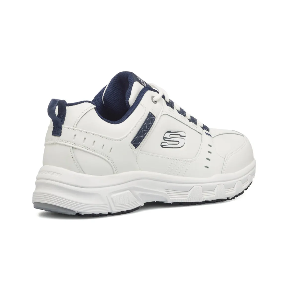 Scarpe da ginnastica bianche da uomo con soletta Memory Foam Skechers Oak Canyon