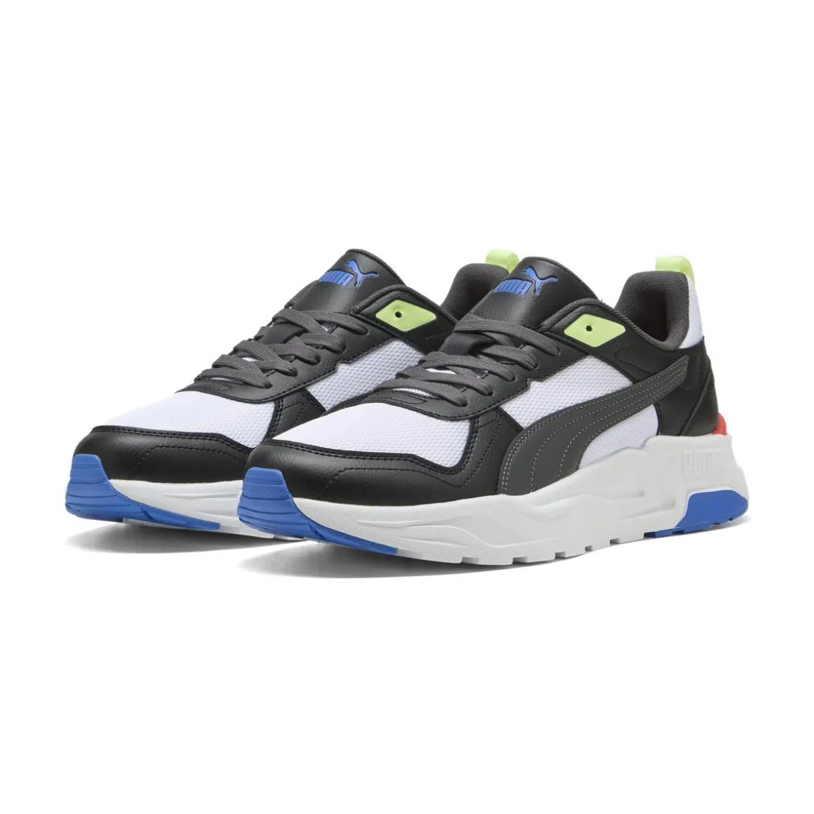 Scarpe da ginnastica bicolore nero e bianco da Uomo Puma Trinity 2