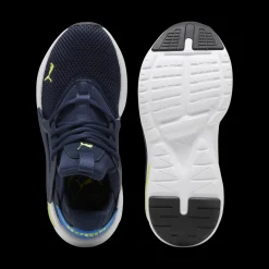 Scarpe da ginnastica blu da ragazzo con logo Puma Softride Enzo Evo Jr