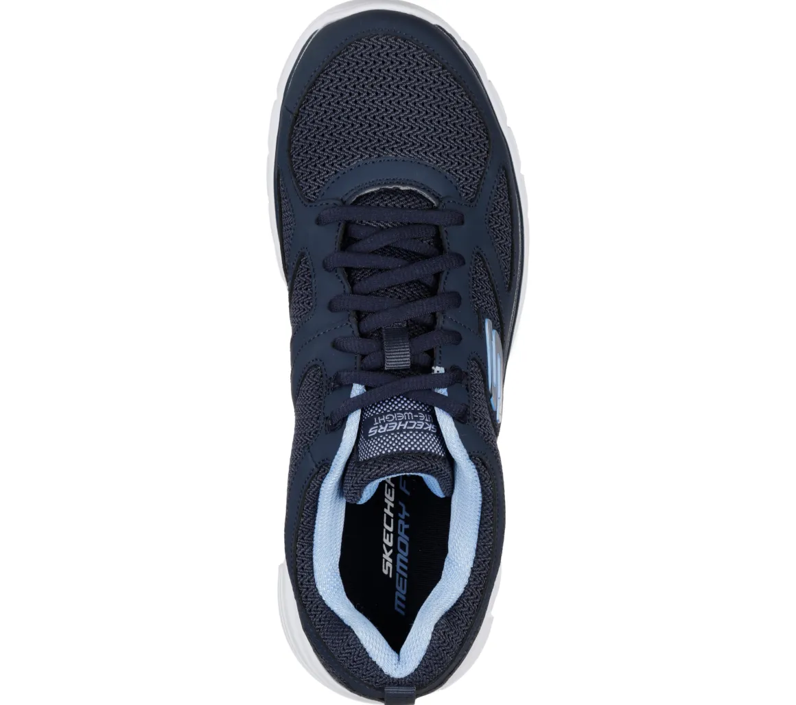 Scarpe da ginnastica blu navy da uomo con soletta Memory Foam Skechers Burns - Agoura