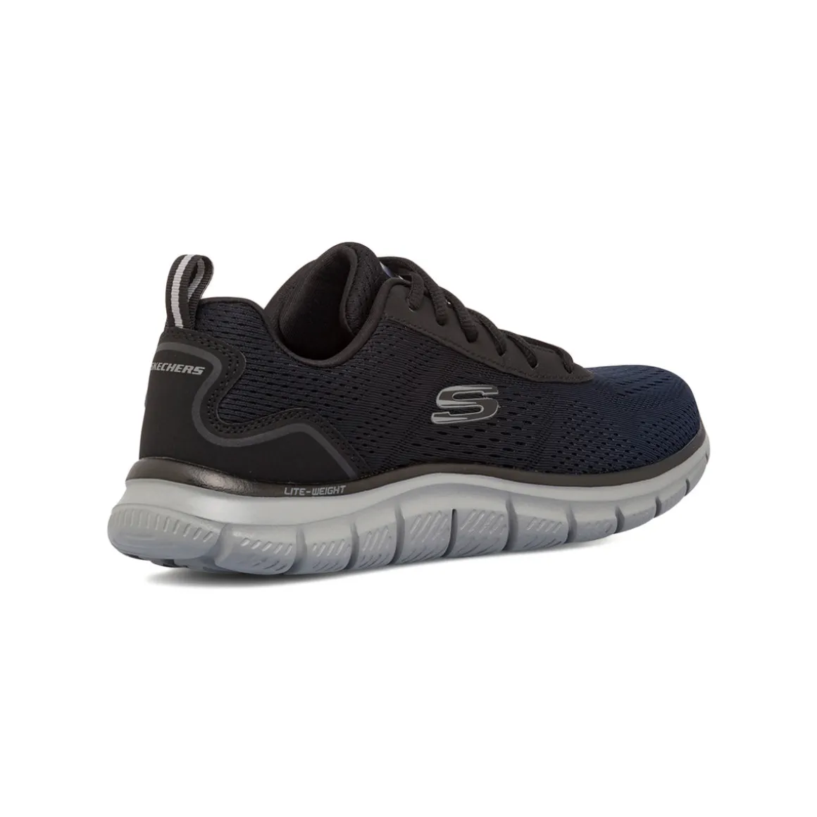 Scarpe da ginnastica blu navy da uomo con dettagli grigi Skechers Track