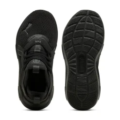 Scarpe da ginnastica da bambino nere con logo Puma Enzo Softride 5