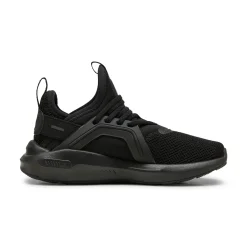 Scarpe da ginnastica da bambino nere con logo Puma Enzo Softride 5