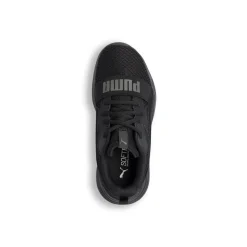 Scarpe da ginnastica da ragazzo nere in tessuto mesh con logo Puma Wired Run Pure
