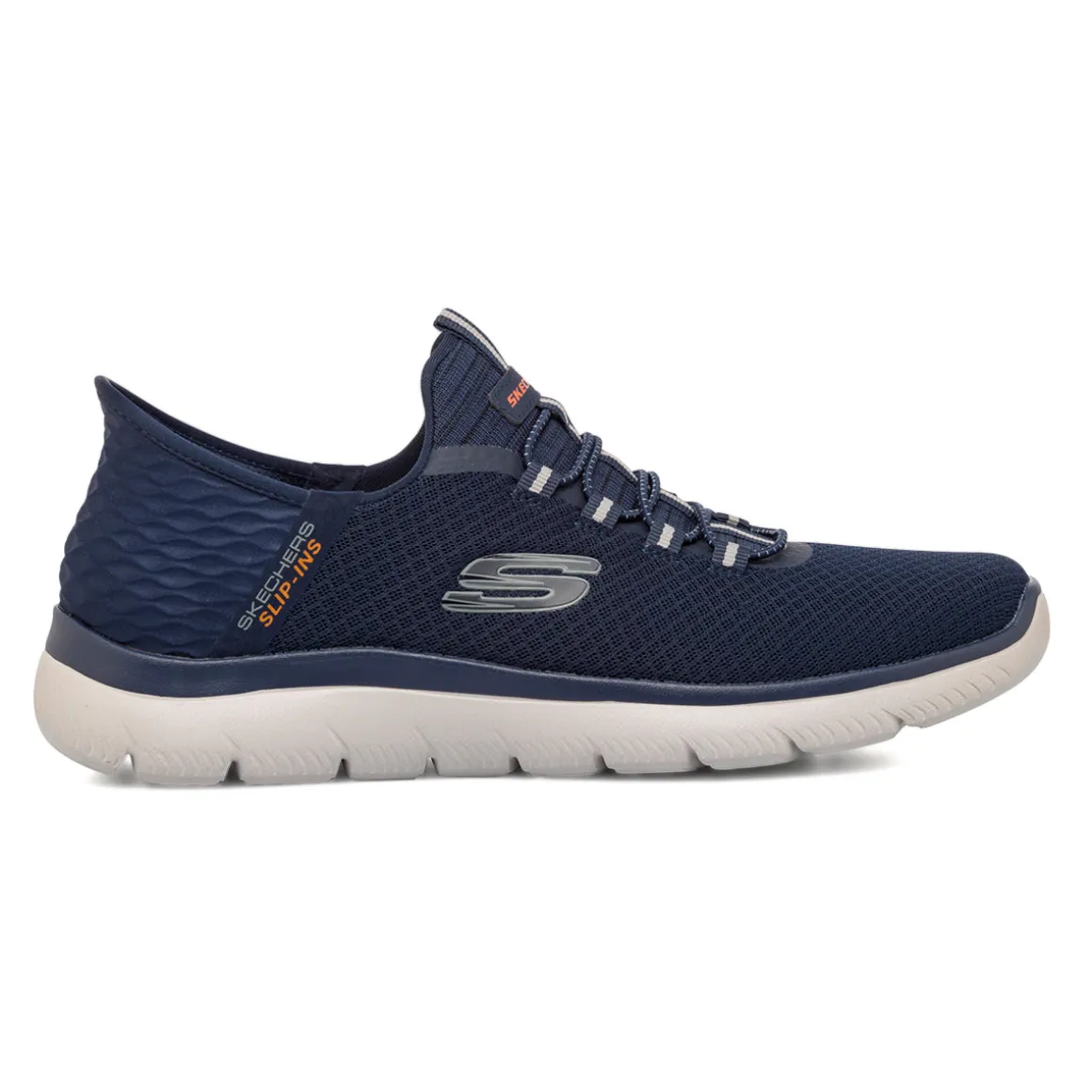 Scarpe da ginnastica da uomo blu con memory foam Skechers Summits Slip-ins