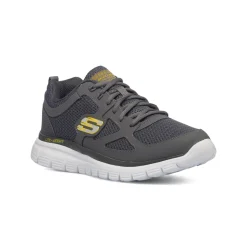 Scarpe da ginnastica grigie da uomo con soletta Memory Foam Skechers Burns - Agoura