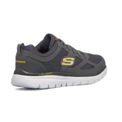 Scarpe da ginnastica grigie da uomo con soletta Memory Foam Skechers Burns - Agoura
