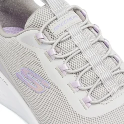 Scarpe da ginnastica grigio e lilla con sottopiede Memory Foam Skech Lite Pro