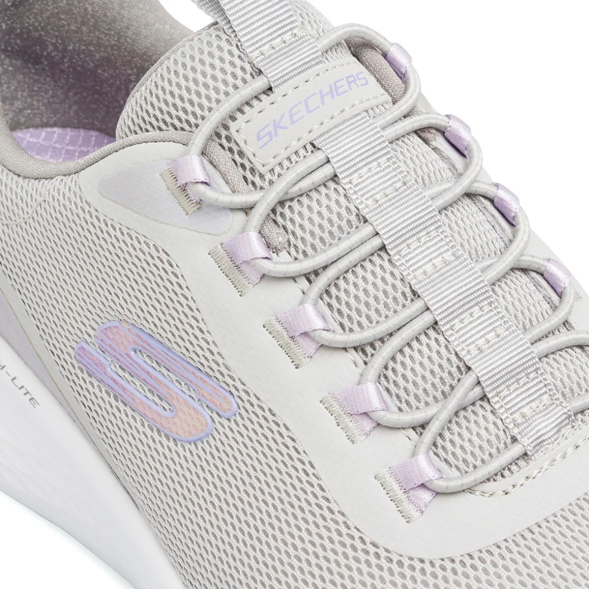 Scarpe da ginnastica grigio e lilla con sottopiede Memory Foam Skech Lite Pro