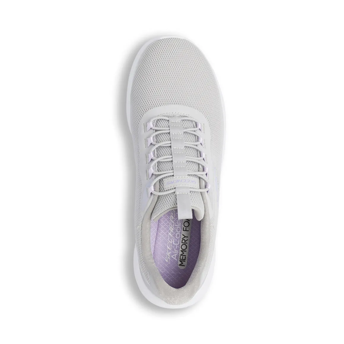 Scarpe da ginnastica grigio e lilla con sottopiede Memory Foam Skech Lite Pro