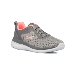 Scarpe da ginnastica grigie da donna con sottopiede Memory Foam Skechers Bountiful - Quick Path