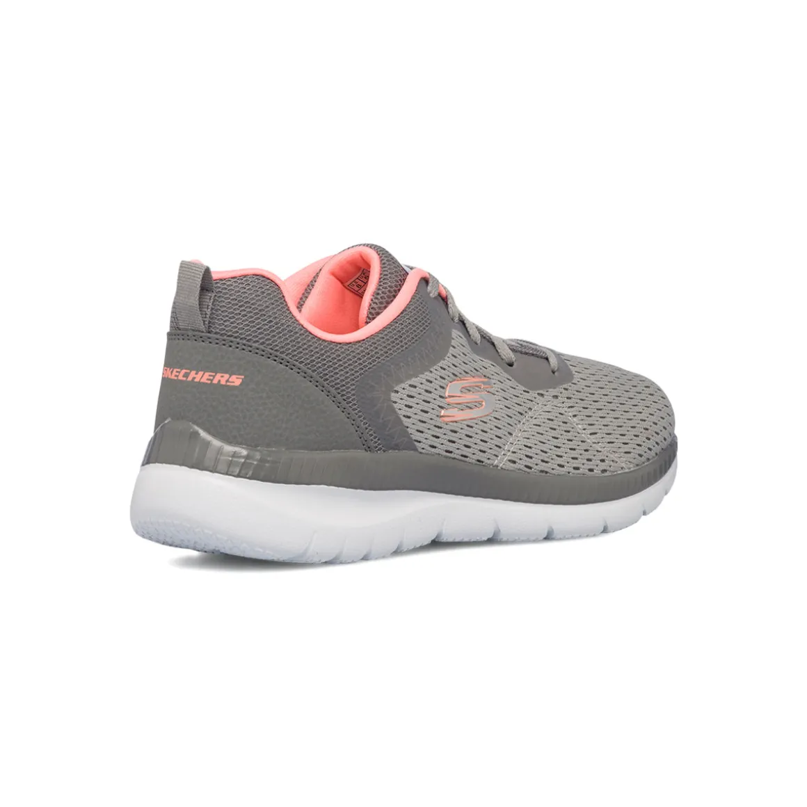 Scarpe da ginnastica grigie da donna con sottopiede Memory Foam Skechers Bountiful - Quick Path