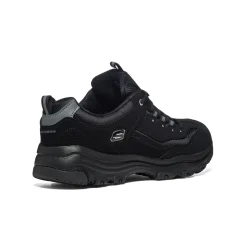 Scarpe da ginnastica nere in similpelle e tessuto con sottopiede Memory Foam Skechers I-Conik