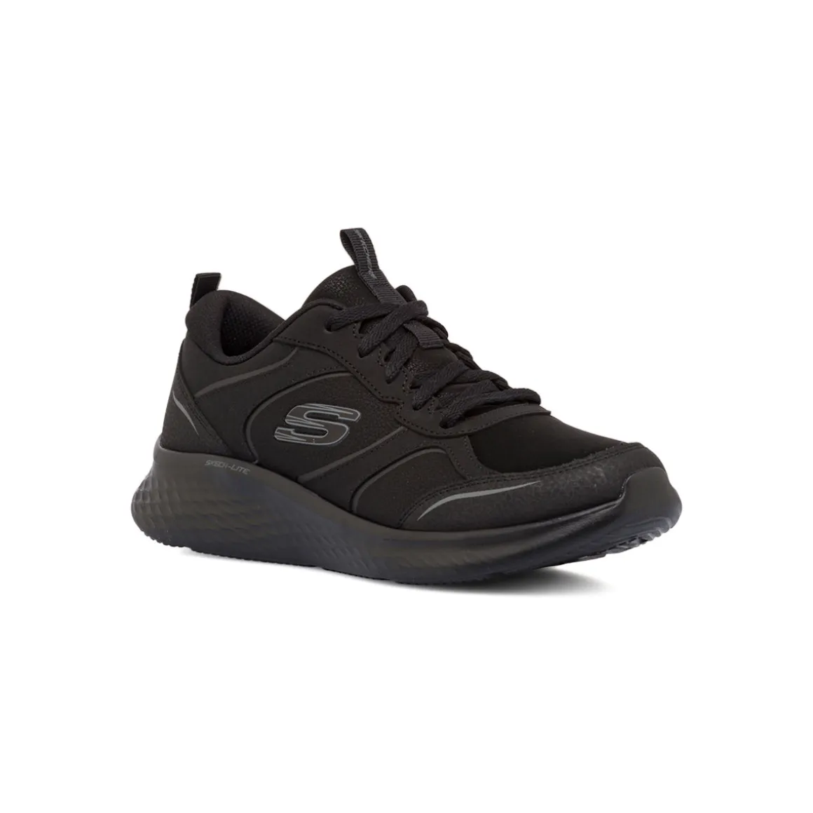 Scarpe da ginnastica nere in pelle con sottopiede Memory Foam Skech Lite Pro